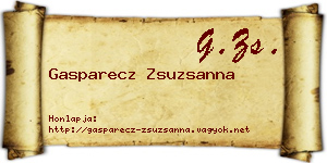 Gasparecz Zsuzsanna névjegykártya